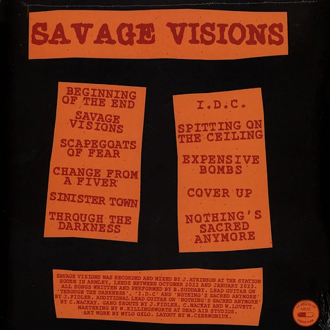 Rat Cage - Savage Visions Black Vinyl Edition