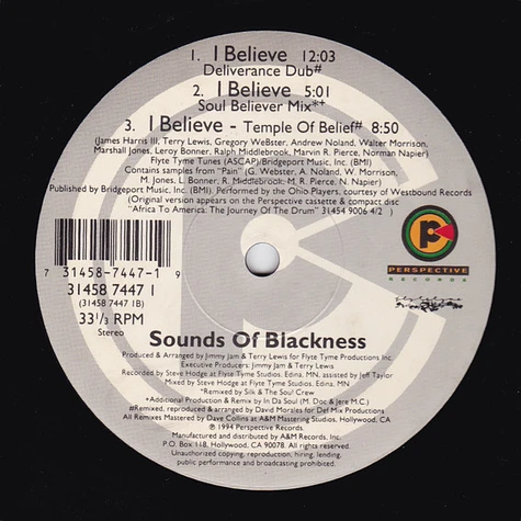 Sounds Of Blackness - I Believe