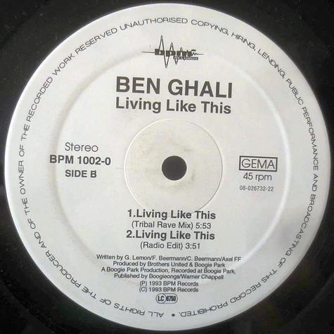 Ben Ghali - Living Like This