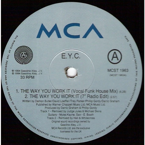E.Y.C. - The Way You Work It