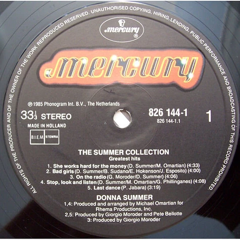 Donna Summer - The Summer Collection (Greatest Hits)