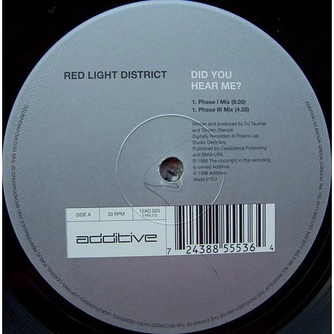 Red Light District - Did You Hear Me?