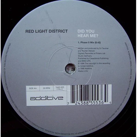 Red Light District - Did You Hear Me?