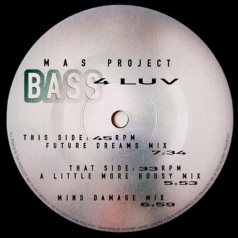 M.A.S. Project - Bass 4 Luv