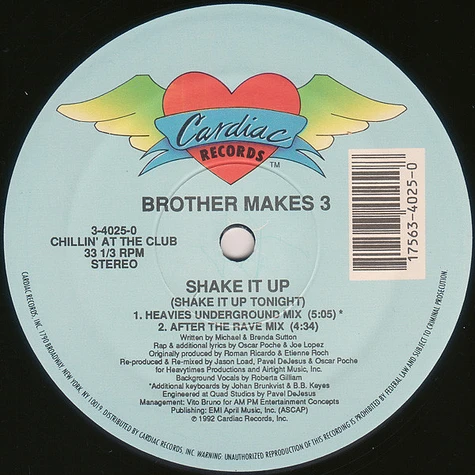 Brother Makes 3 - Shake It Up (Shake It Up Tonight)