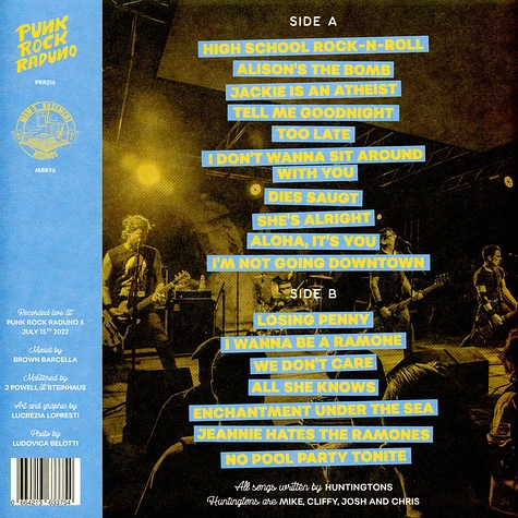 Huntingtons - Live At Punk Rock Raduno Yellow Vinyl Edition