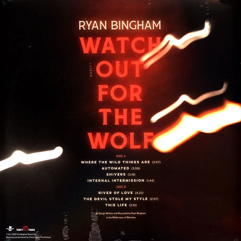 Ryan Bingham - Watch Out For The Wolf Bonfire Orange Vinyl Edition