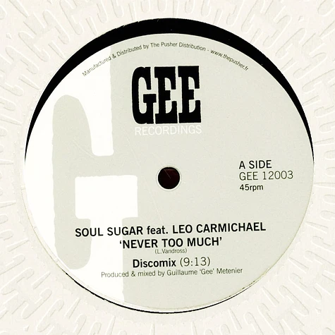 Soul Sugar /Leonardo Carmichael - Never Too Much Remix