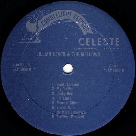The Mellows Featuring Lillian Leach - Lilian Leach And The Mellows