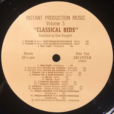 Don Voegeli - Instant Production Music, Volume 5: Classical Beds