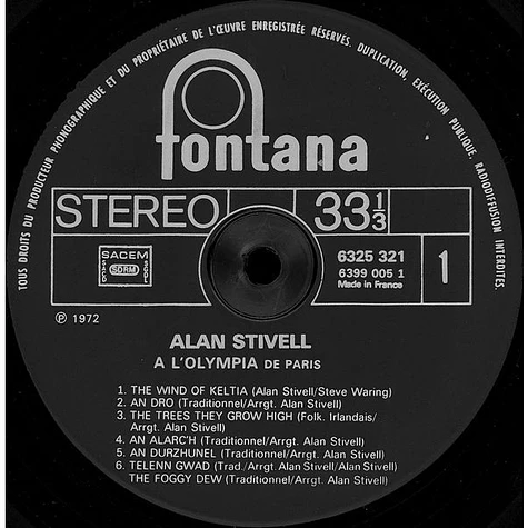 Alan Stivell - À L'Olympia