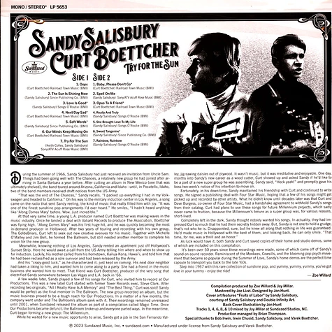 Sandy Salisbury & Curt Boettcher - Try For The Sun