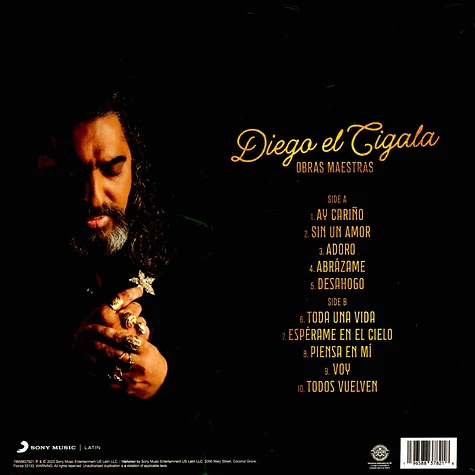 Diego El Cigala - Obras Maestras Gold Colored Vinyl Edtion