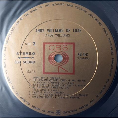 Andy Williams - De Luxe