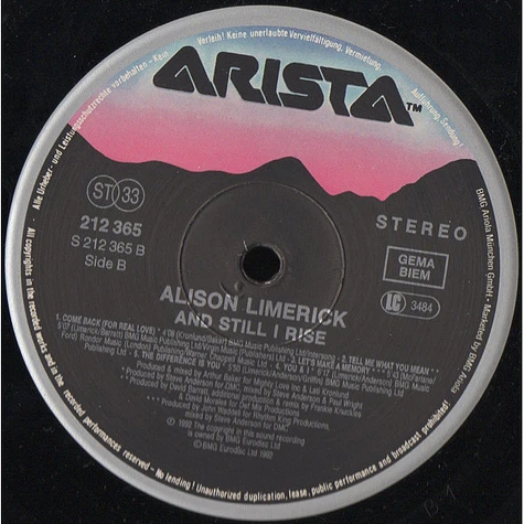 Alison Limerick - And Still I Rise