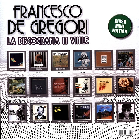 Francesco De Gregori - Per Brevita Chiamato Artista Black Vinyl Edition