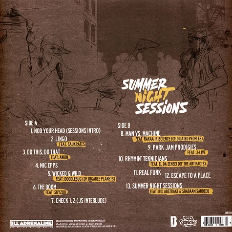 Beneficence & Jazz Spastiks - Summer Night Sessions HHV Exclusive Yellow Vinyl Edition