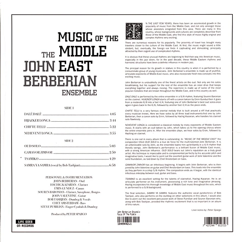 John Berberian Ensemble - Music Of The Middle East
