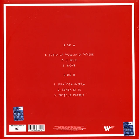 Fabrizio Moro - La Mia Voce Volume 2 Orange Vinyl Edition