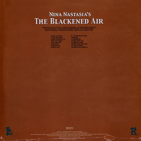 Nina Nastasia - The Blackened Air Clear Vinyl Vinyl Edition
