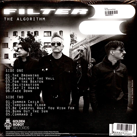 Filter - The Algorithm Black Vinyl Edition