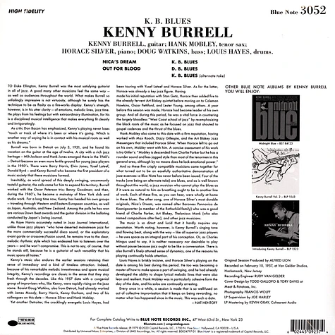 Kenny Burrell - K.B. Burrell Tone Poet Vinyl Edition