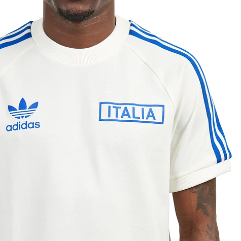 adidas Italy Adicolor Classics 3 Stripe T Shirt Off White HHV