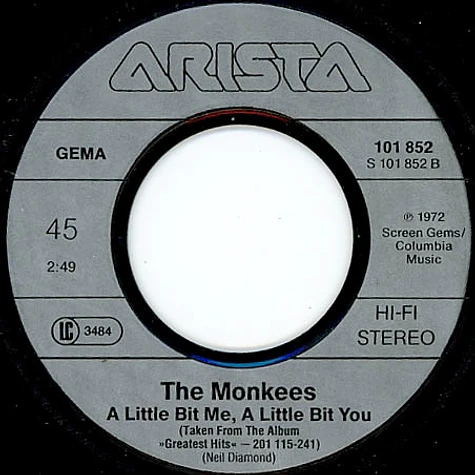 The Monkees - I'm A Believer / A Little Bit Me, A Little Bit You