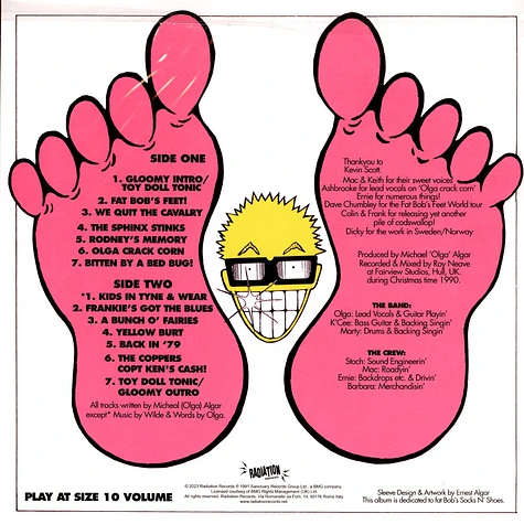 Toy Dolls - Fat Bobs Feet Black Vinyl Edition