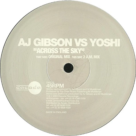 AJ Gibson vs. Yoshi - Across The Sky