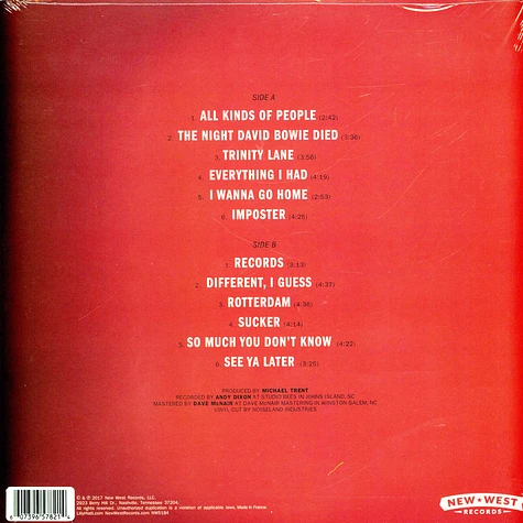 Lilly Hiatt - Trinity Lane Clear With Red & Black Splatter Vinyl Edition