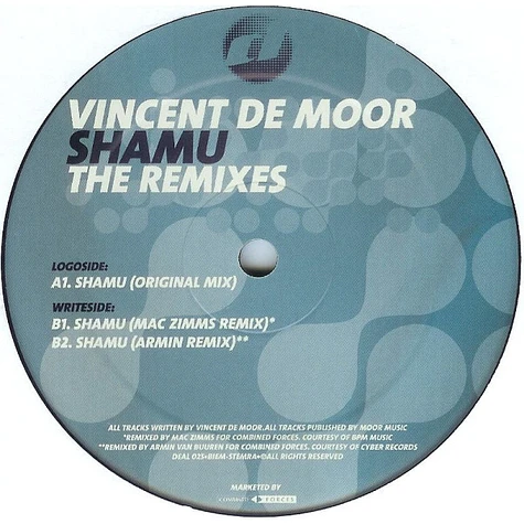 Vincent De Moor - Shamu (Remixes)