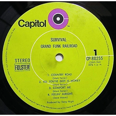 Grand Funk Railroad - Survival