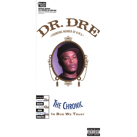 Dr. Dre - The Chronic 30 Year Anniversary Black Friday Record Store Day 2023 Longbox W/ Rolling Paper Edition