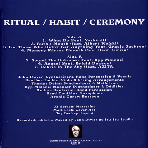 John Dwyer + Heather Lockie, Thomas Dolas, Kyp Maone, Andres Renteria, Brad Caulkins & Archie Carey - Ritual / Habit / Ceremony