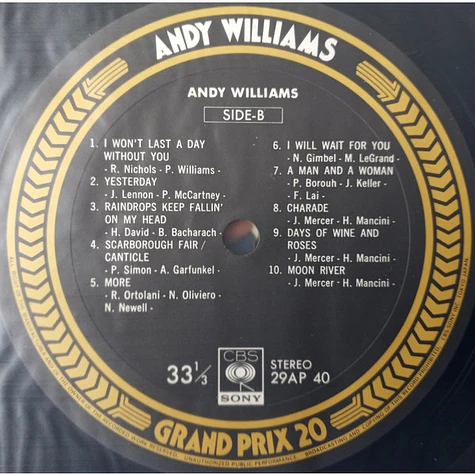 Andy Williams - Grand Prix 20