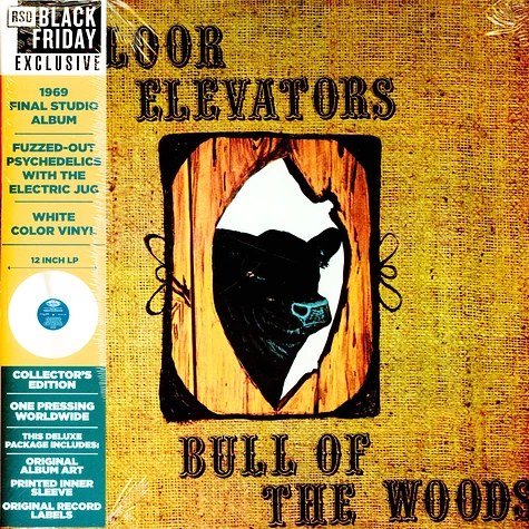 13th Floor Elevators - Bull Of The Woods Black Friday Record Store Day 2023 Black & White Vinyl Edition