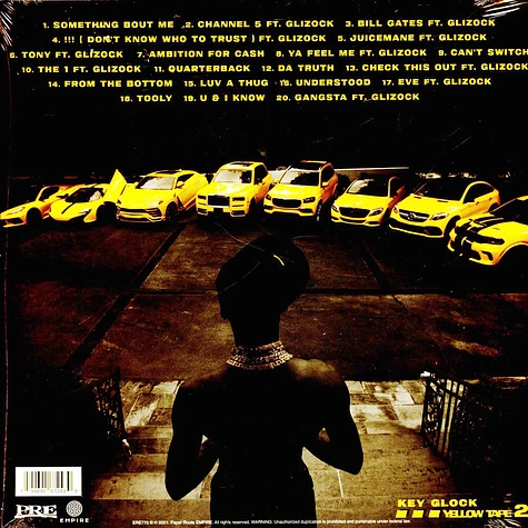 Key Glock - Yellow Tape 2 Yellow Vinyl Edition