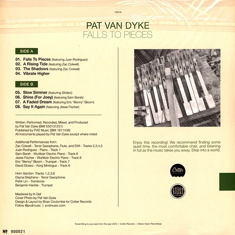 Pat Van Dyke - Falls To Pieces