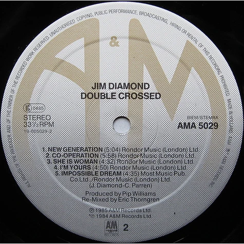 Jim Diamond - Double Crossed