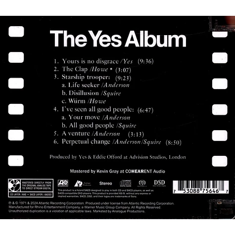 Yes - The Yes Album Atlantic 75 Series Sacd