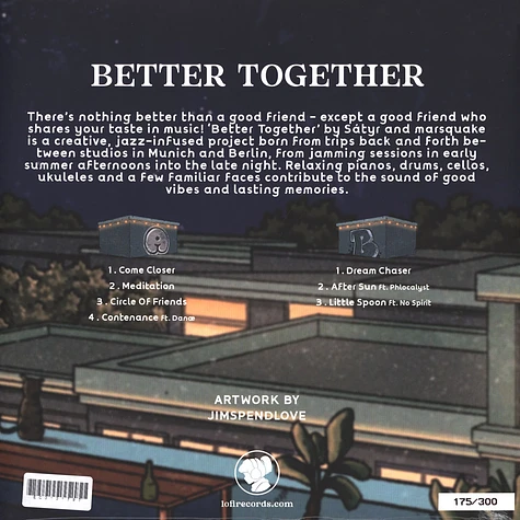 Sàtyr X Marsquake - Better Together Blue Vinyl Edition
