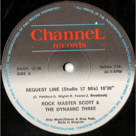 Rock Master Scott And The Dynamic Three / Divine Sounds - Request Line (Studio 57 Mix) / Do Or Die Bed Sty / Changes