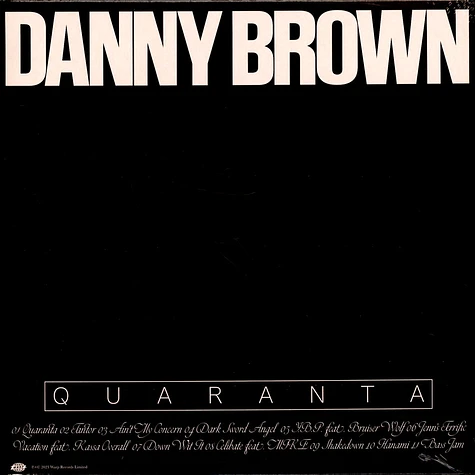 Danny Brown - Quaranta Red Vinyl Edition