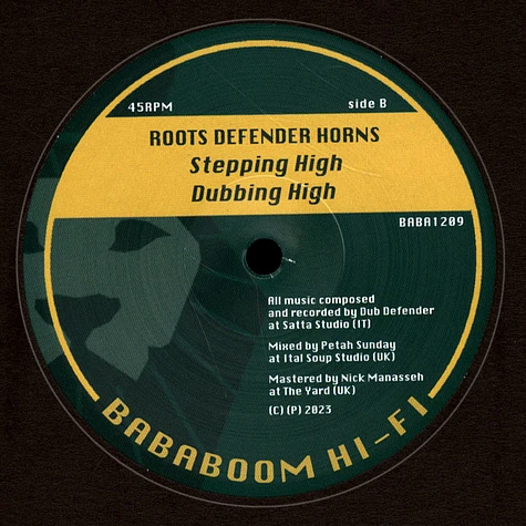 Dan Man / Roots Defender Horns - Run From Trouble, Dub / Stepping High, Dubbing