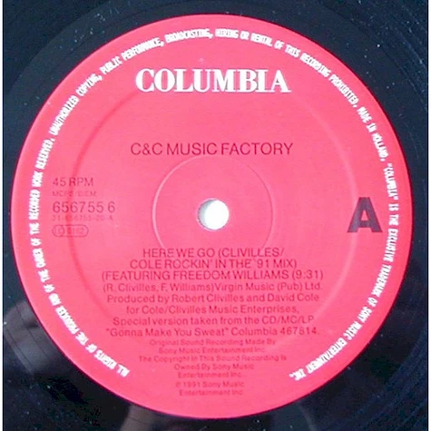 C + C Music Factory Featuring Freedom Williams - Here We Go