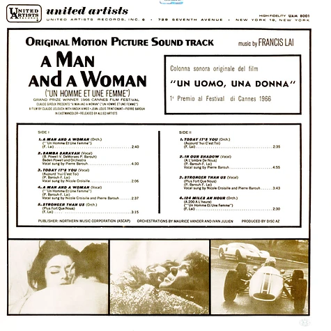 Francis Lai - OST Un Homme Et Une Femme