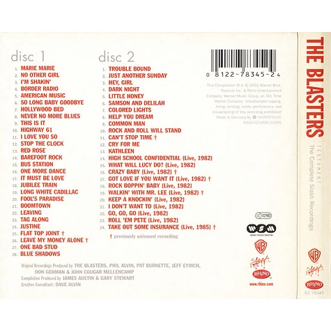 The Blasters - Testament: The Complete Slash Recordings