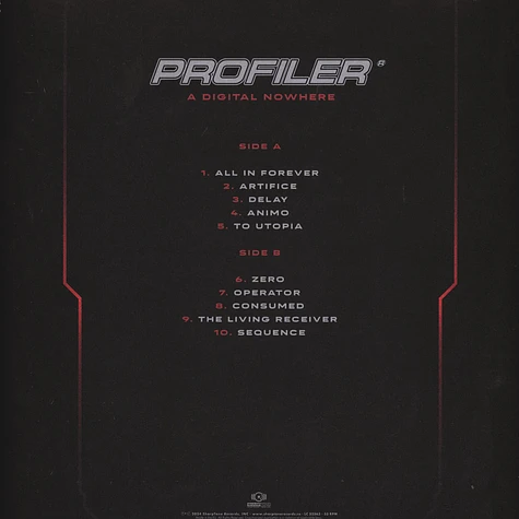 Profiler - A Digital Nowherered With Black Splatter Vinyl Edition