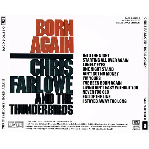 Chris Farlowe & The Thunderbirds - Born Again